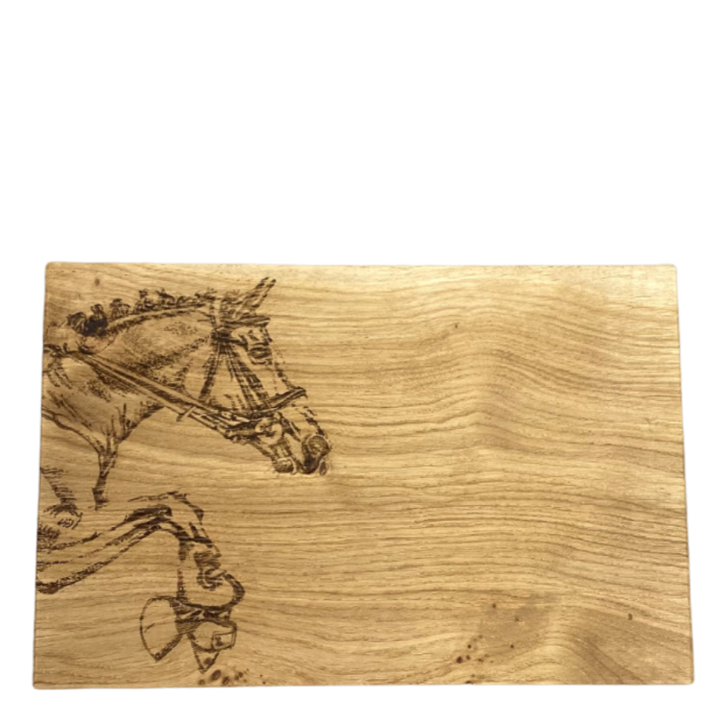 Selbrae House kitchen board oak horse