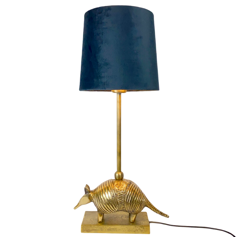 VanillaFly Armadillo lamp including velvet shade
