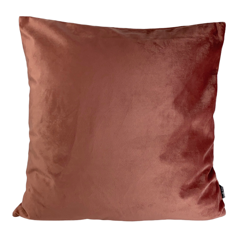 VanillaFly cushion rhubarb red pink velvet velvet